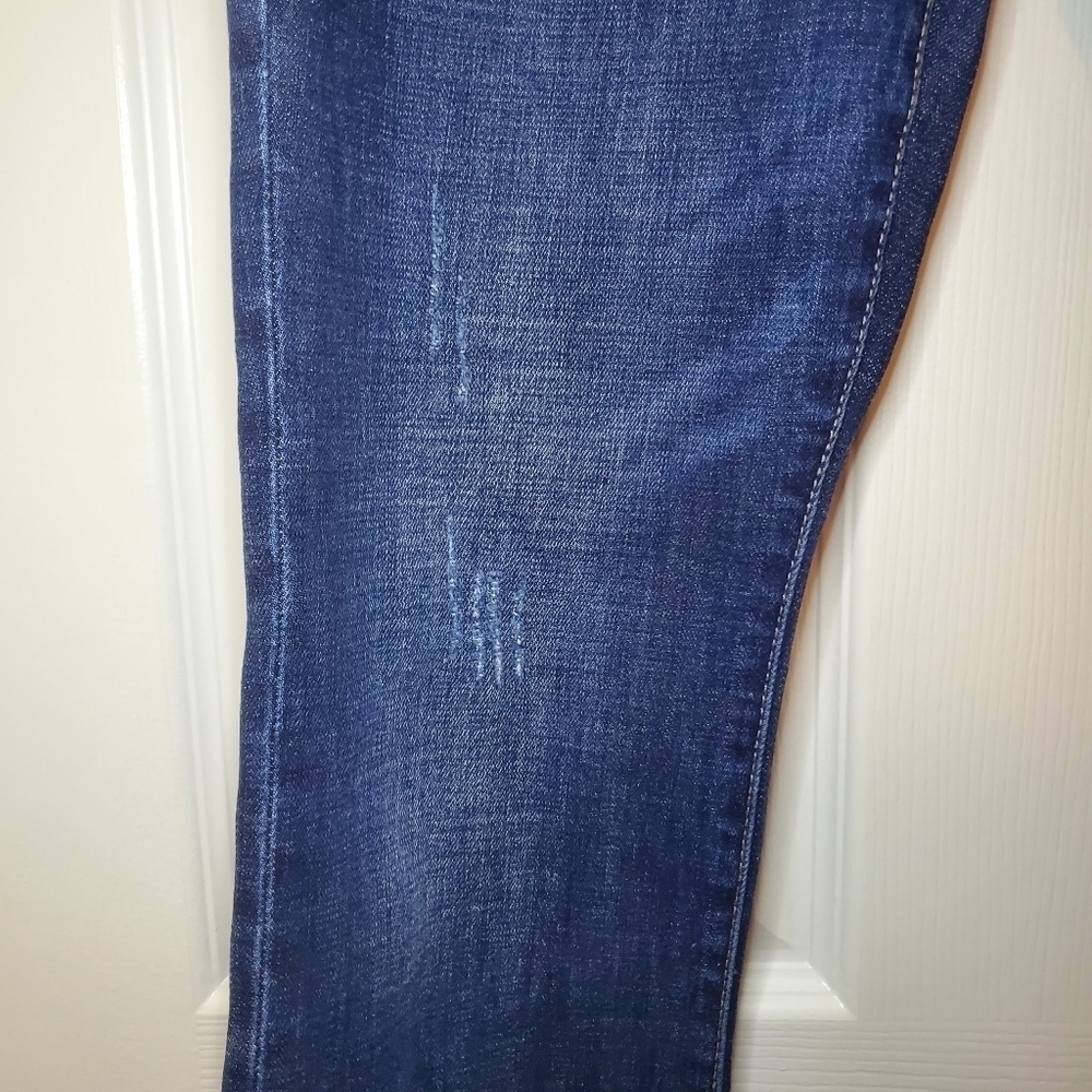 Cabi High Straight jeans Sz 2 Distressed Blue - Picture 3 of 9